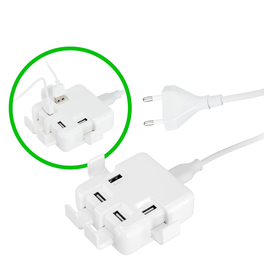 Hub USB 4 Puertos Power Strip