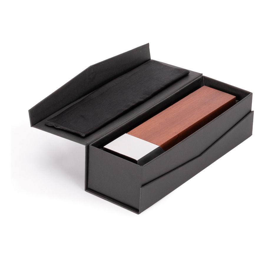 Bloque Trofeo de Acero y Madera 