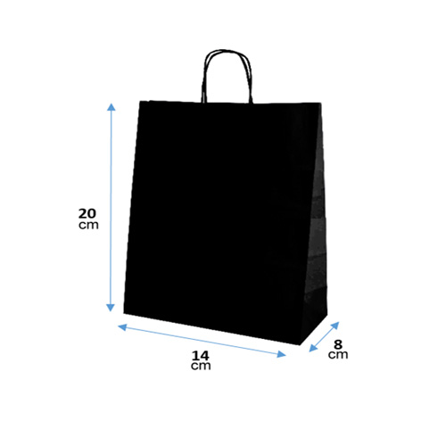 Bolsa 20x14x8 Negro