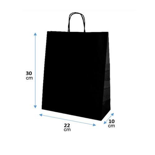 Bolsa 22x30x10 Negro