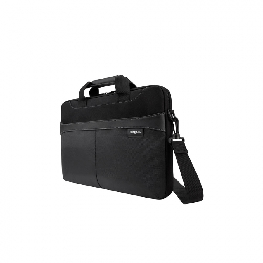 15.6 Business Casual Slim Briefcase Black