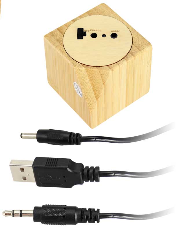 USB Parlante de Bamboo