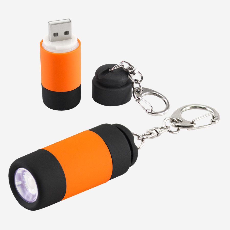 Llavero-Linterna LED Cargador USB